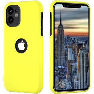 👉 Siliconen hoesje geel zwart ShieldCase dubbellaags iPhone 11 Pro (geel-zwart) 7424911330354