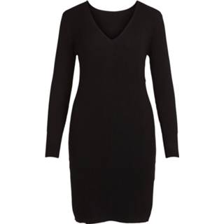 👉 Gebreide jurk lenzing™ ecovero™ l vrouwen zwart 'Gabbi' 5713788149582