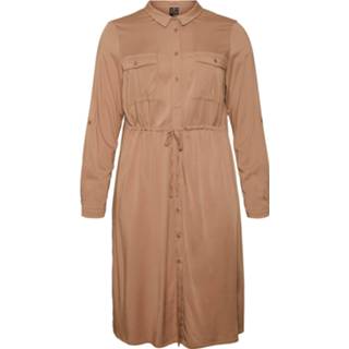 👉 Blousejurk viscose vrouwen bruin 'Josie' 5715215117386