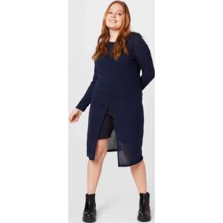 👉 Gebreide jurk viscose l vrouwen blauw 'Natalia' 5715215425368