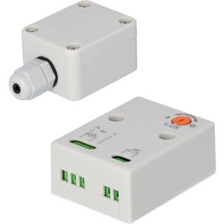 👉 Schemerschakelaar kunststof grijs - IP65 waterdichte daglichtsensor voor buiten en binnen 3-100 Lux gevoeligheid 3 jaar garantie volledig instelbaar 8720364401467