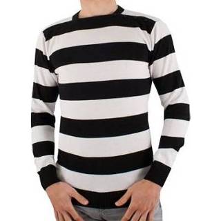 👉 Wieler zwart wit Madcap England - Jones Stripe Sweater 60's Zwart/