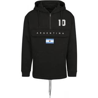 👉 FC Eleven - Argentinië Vlag Anorak Hoodie - Zwart