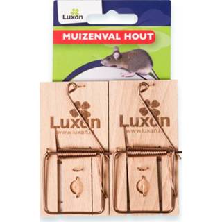Muizenval hout Luxan - Ongediertebestrijding 2 stuks 8711957001829