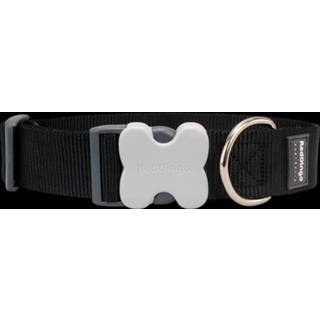 👉 Hondenhalsband zwart active Zwart-M 20mmx31-47cm