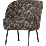 👉 Fauteuil fluweel active zwart BePureHome Vogue aquarel flower 8714713117833
