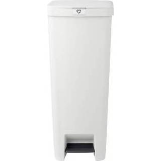 👉 Pedaalemmer grijs kunststof Brabantia StepUp 40 Liter - Light Grey 8710755800009