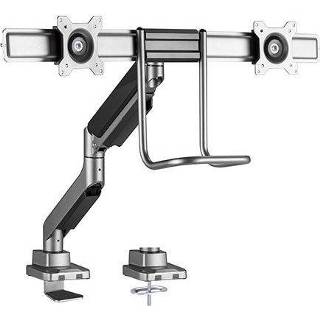 👉 Gas veer active Audizio MAD20F gasveer monitor arm voor 2 schermen - 17 32 inch 8715693332452