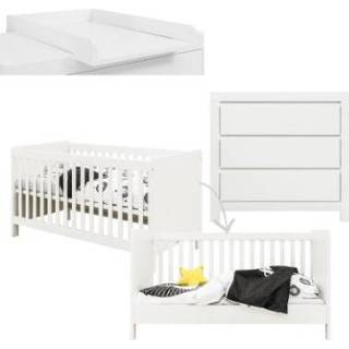 👉 Commode wit MDF meisjes baby's Bopita Babykamer Thijn 2-delig 70 x 140 cm cabriolet met