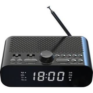 👉 Draagbare radio Digital Bedside DAB/FM clock with BT streaming play Jumbo LED display