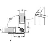 👉 Zijwand transparant Sealskin magneetprofiel TMS-001 2010 hg t.b.v. aanslagzijde 90 graden zijwand/draaideur 6-8mm 8717821139360