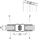 Draaideur transparant Sealskin magneetprofiel TMS-003 2010 hg t.b.v. aanslagzijde 180 graden 6-8mm 8717821139384