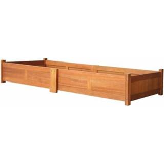 👉 Plantenbak acaciahout VidaXL verhoogd 200x50x25cm 8718475501732