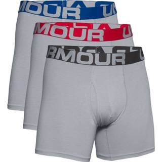 👉 Boxer short grijs XXL mannen Under Armour Charged Cotton 6in Boxershort Heren