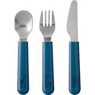 👉 Blauw meisjes kinderen MEPAL Kinderbestekset mio 3-delig - Diepblauw 8711269993478