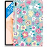 👉 Siliconen hoesje Samsung Galaxy Tab S7FE Flower Power 8720632781321