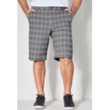 👉 Bermuda zwart geruit blauw wit met trendy ruitpatroon Men Plus Zwart/Wit/Blauw 4055705629960