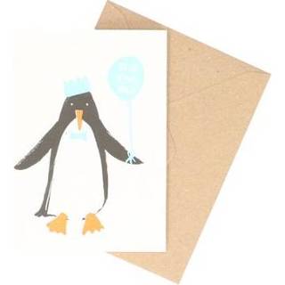 👉 Envelop active Kaart met envelop, pinguin ballon