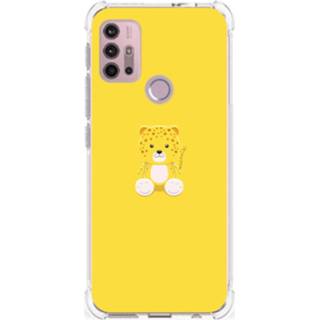 👉 Bumper hoesje baby's Motorola Moto G30 | G20 G10 Stevig Baby Leopard 8720632325686