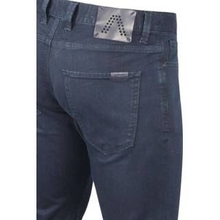 👉 Blauw stretch effen male donkerblauw Alberto Slim DS Dual Flex Denim 4058782373863 2900058252094