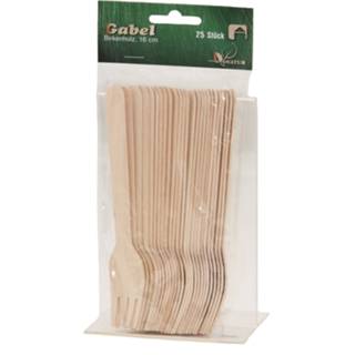 👉 Bestek houten 25x wegwerp vorken 16 cm bio/eco