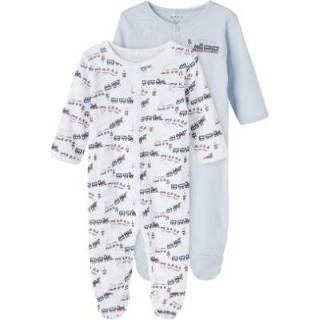 👉 Name it Slaapoverall 2-pack Heather Trein