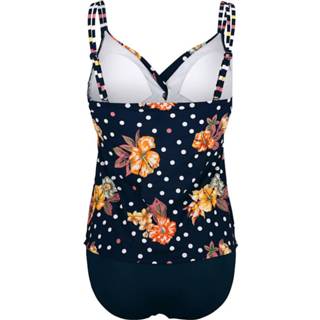 👉 Tankini blauw gestippeld vrouwen achter afneembare kunstvezels Sunflair 4064435334037