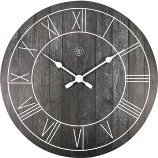 👉 Wandklok bruin hout active NeXtime NX-7345ZW NXt Paul Dia 40cm 8717713026433