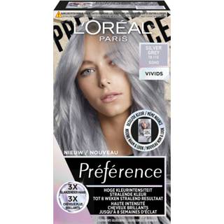 👉 Haarkleuring grijs zilver active L'Oréal Preference Vivids 10.112 Silver Grey 3600524014964