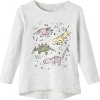 Name it Lange Mouw Shirt Nmfvix Light Grijs Gemêleerd