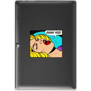 👉 Siliconen hoesje Lenovo Tab 10 | 2 A10-30 Leuke Hoes Popart Oh Yes 8720632023872