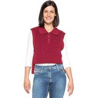 👉 Schouderwarmer van bio-katoen en bio-scheerwol, framboos 44/46 4052173820325