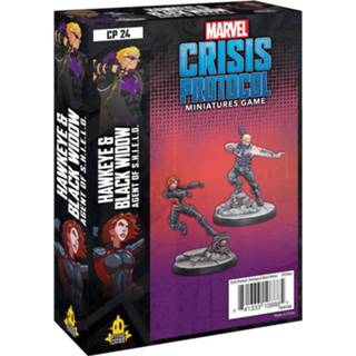 👉 Zwart Asmodee Marvel Crisis Protocol: Hawkeye and Black Widow Engels, uitbreiding, 2 spelers, 90 - 120 minuten, vanaf 14 jaar 841333108885