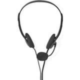 👉 Zwart active Nedis CHST100BK Pc-headset On-ear 2x 3,5 Mm Connectoren 2,0 M 5412810274130