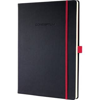 👉 Notitieboek rood zwart active Sigel SI-CO660 Conceptum RED Edition Hardcover A4 Geruit 4004360826535