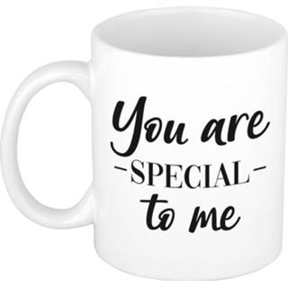 👉 Koffiemok wit volwassenen You are special to me cadeau / theebeker 300 ml