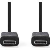 👉 Zwart active Nedis CCGP64750BK10 Usb 3.1-kabel (gen2) Type-cÂ Male - 1,0 M 5412810275298