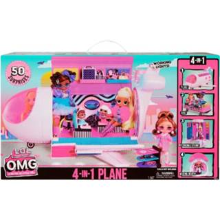 👉 Vliegtuig active L.O.L. Surprise O.M.G. 4in1 + 50 Verrassingen Licht en Geluid