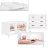 👉 Commode MDF jongens wit baby's Bopita Babykamer Lucca 2-delig 70 x 140 cm cabriolet met