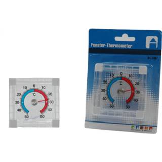 Thermometer Binnen/buiten/tuin raam zelfklevend 8 x cm