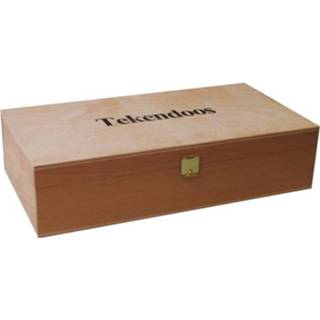 👉 Teken doos hout active Tekendoos 24x12,5x6cm 8712127043991