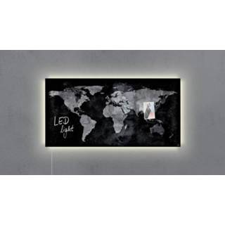 👉 Wereldkaart active Sigel SI-GL409 Glasmagneetbord Artverum LED 910x460x15 4004360825903