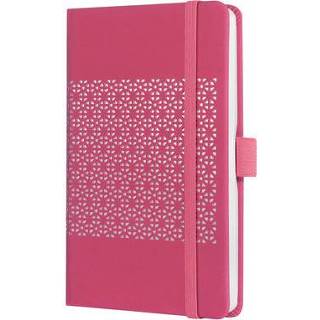 👉 Notitieboek active Sigel SI-JN206 Jolie Impress A6 Hardcover Gelinieerd 'Peacock Pink' 4004360817182