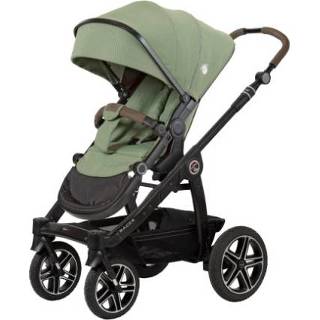 👉 Kinder wagen biologisch katoen jongens groen kinderen zwart Hartan Kinderwagen Racer GTX bellybutton forest (212) Framekleur 4015538080147