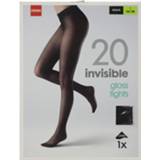 👉 Panty's vrouwen zwart polyamide HEMA Invisible Panty Gloss 20 Denier (zwart) 8718537936052 8718537936021 8718537936045 8718537936038