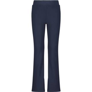 Blauw elastaan donkerblauw kinderen HEMA Kinderlegging Rib Flared (donkerblauw)