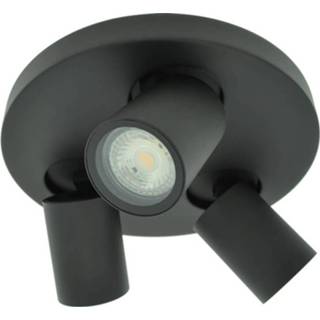 👉 Zwarte active Outlight badkamerspot Seller - IP44 3-lichts 90632 8716803509580