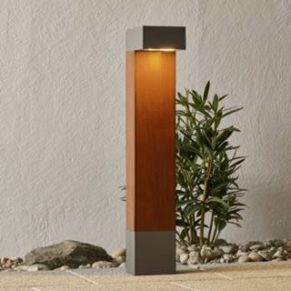 👉 Zilver a+ bruin BEGA 84498 LED tuinpadverlichting, zilver, hoekig