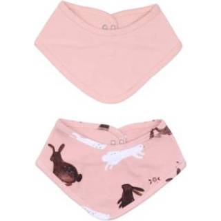 👉 Sjaal biologisch katoen meisjes babymode roze Wal kiddy Driehoek Happy Rabbit s oud 2-pack 4063491136388