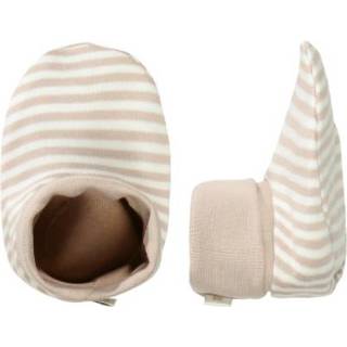 👉 Schoenen biologisch katoen pasgeborene jongens beige STACCATO zacht toffee gestreept 4065756182932